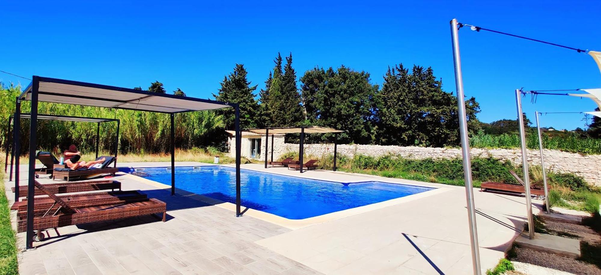 Chambre Cosy Avec Terrasse Sur La Colline Boisee, Parking Prive, Jardin, Calme, Climatisation, 10 Mn Pont Du Gard Num7 Rochefort-du-Gard Exterior foto